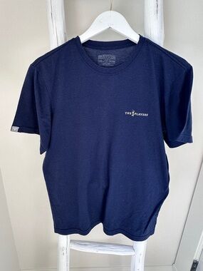 Levelwear “The Players” Golf Navy Short Sleeve Logo Tee Shirt Size